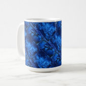 Abstrakte Design-Tasse "Deep Waters #2 Tiled" Kaffeetasse (Vorderseite Links)