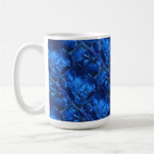 Abstrakte Design-Tasse "Deep Waters #2 Tiled" Kaffeetasse (Links)