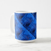 Abstrakte Design-Tasse "Deep Waters #4 Tiled" Kaffeetasse (Vorderseite Links)
