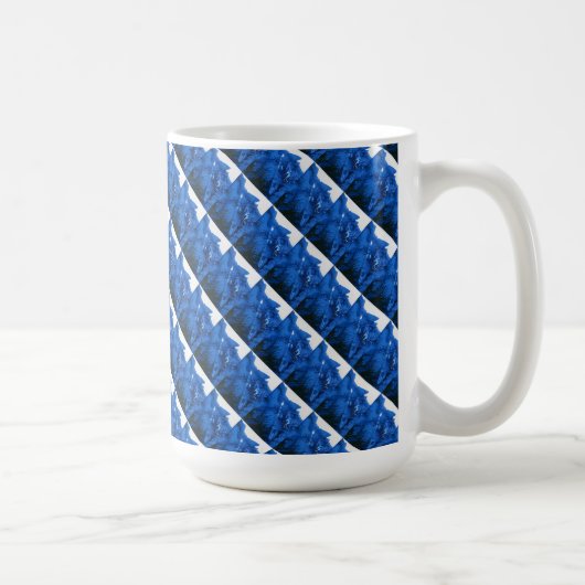 Abstrakte Design-Tasse "Frozen Ridge #4 Tiled" Kaffeetasse (Rechts)
