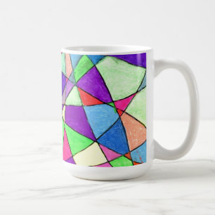Abstrakte Design-Tasse für "verkettetes Glas" Kaffeetasse