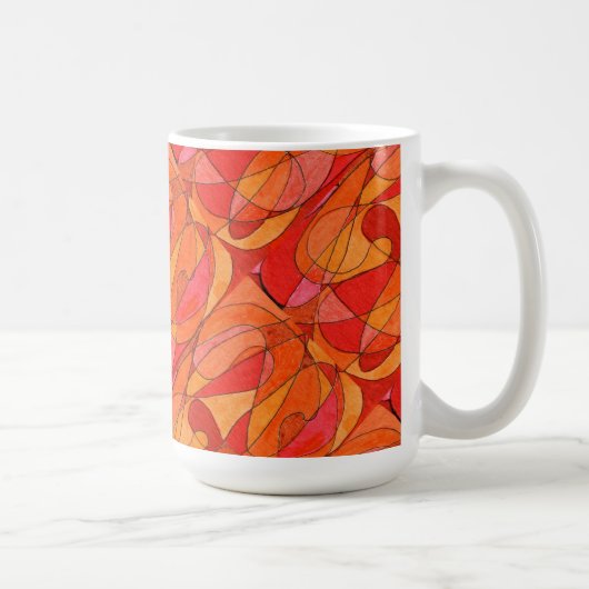 Abstrakte Design-Tasse "Hot Spot Tiled" Kaffeetasse (Rechts)