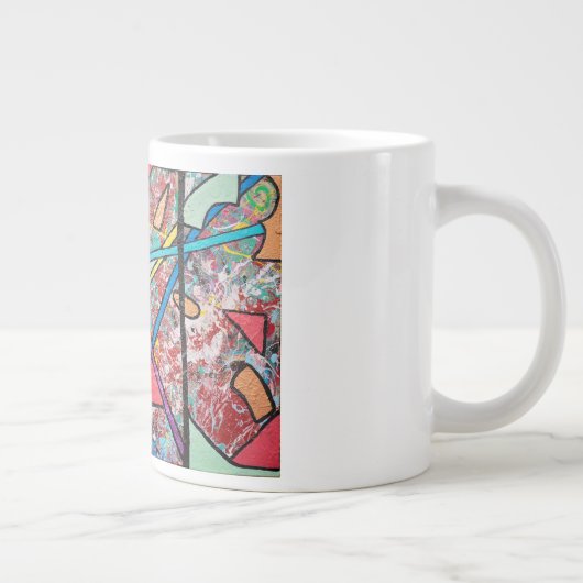 Abstrakte Design-Tasse Jumbo-Tasse (Rechts)