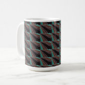 Abstrakte Design-Tasse "Many Paths Tiled" Kaffeetasse (Vorderseite Links)