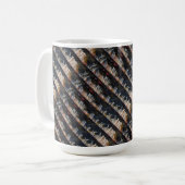 Abstrakte Design-Tasse "Silent Thunder 2 Tiled" Kaffeetasse (Vorderseite Links)