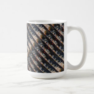 Abstrakte Design-Tasse "Silent Thunder 2 Tiled" Kaffeetasse
