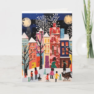 Abstrakte Design-Urlaubskarte Feiertagskarte