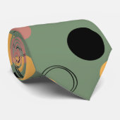 Abstrakte Designgrün Männer Krawatte (Gerollt)