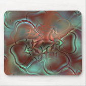 Abstrakte Designs im mattierten Glasstil über brau Mousepad (Vorne)