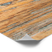 Abstrakte Detailstruktur aus altem Holz, schön, v Poster (Ecke)