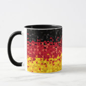 Abstrakte Deutschland-Flagge, deutsche Farben, Tasse (Links)