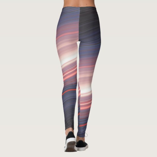 abstrakte Diagonale 2 Leggings (Rückseite)