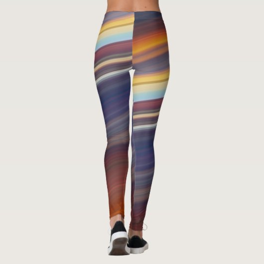 abstrakte diagonale Leggings (Rückseite)
