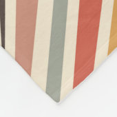 Abstrakte diagonale Retrostreifen Fleecedecke (Ecke)