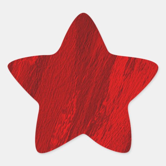Abstrakte diagonale Rottöne Stern-Aufkleber (Vorderseite)