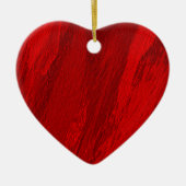 Abstrakte Diagonalfarben in roter Ausführung Keramik Ornament (Vorne)