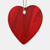 Abstrakte Diagonalfarben in roter Ausführung Keramik Ornament (Links)