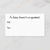 Abstrakte diagonalgelbe Streifen über schwarz Terminkarte (Rückseite)