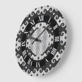 Abstrakte Diamantaugenröhren-Musteruhr 2 Große Wanduhr (Winkel)