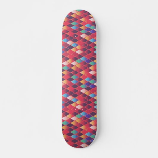 Abstrakte Diamanten Skateboard (Vorne)