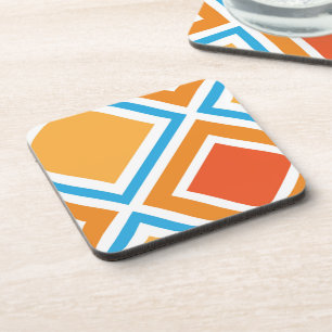 Abstrakte diamantengeometrische getränkeuntersetzer