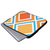 Abstrakte diamantengeometrische laptopschutzhülle (Vorne Knopf)
