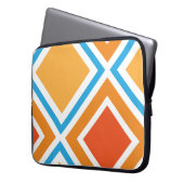 Abstrakte diamantengeometrische laptopschutzhülle (Vorderseite Links)