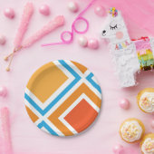 Abstrakte diamantengeometrische pappteller (Party)