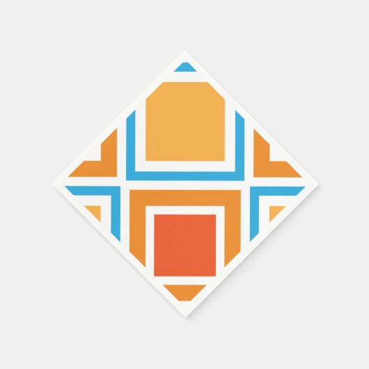 Abstrakte diamantengeometrische serviette (Ecke)