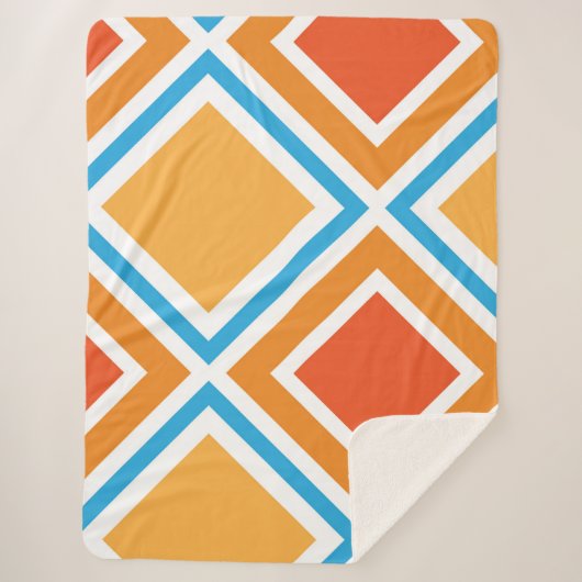 Abstrakte diamantengeometrische sherpadecke (Vorderseite)