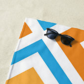 Abstrakte diamantengeometrische strandtuch (Beispiel)