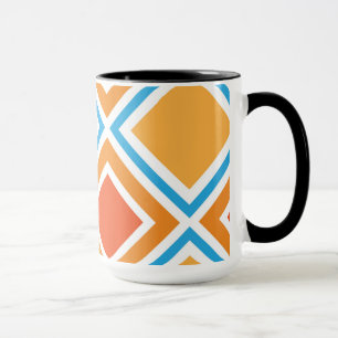 Abstrakte diamantengeometrische tasse