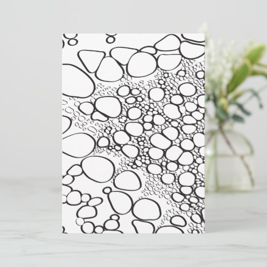 Abstrakte Digitalarbeit 10 Dankeskarte (Stehend Vorderseite)