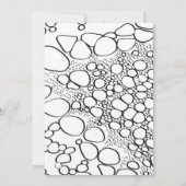 Abstrakte Digitalarbeit 10 Dankeskarte (Rückseite)