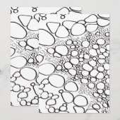 Abstrakte Digitalarbeit 10 Dankeskarte (Vorne/Hinten)