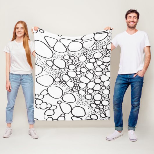 Abstrakte Digitalarbeit 10 Fleecedecke (Beispiel)