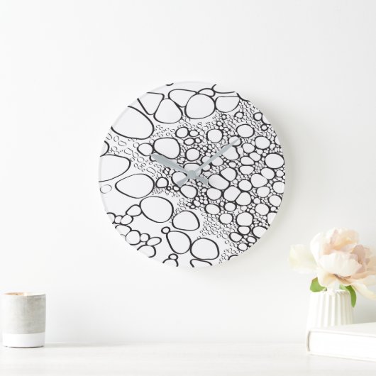 Abstrakte Digitalarbeit 10 Große Wanduhr (Zuhause)