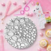 Abstrakte Digitalarbeit 10 Pappteller (Party)