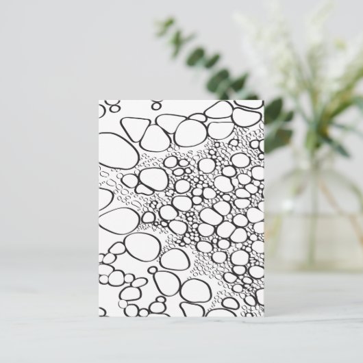 Abstrakte Digitalarbeit 10 Postkarte (Stehend Vorderseite)