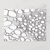 Abstrakte Digitalarbeit 10 Postkarte (Rückseite)