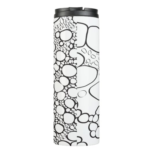 Abstrakte Digitalarbeit 10 Thermosbecher (Rückseite)