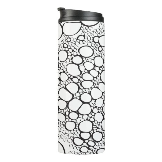 Abstrakte Digitalarbeit 10 Thermosbecher (Nach rechts gedreht)