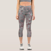 Abstrakte Digitalarbeit 3 Capri Leggings (Vorderseite)