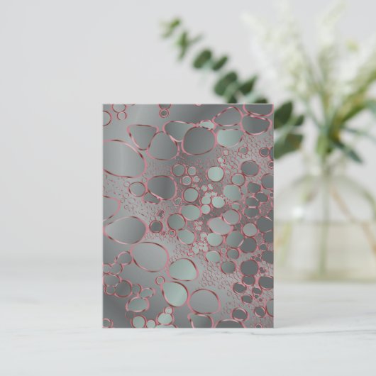 Abstrakte Digitalarbeit 3 Postkarte (Stehend Vorderseite)