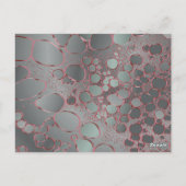 Abstrakte Digitalarbeit 3 Postkarte (Rückseite)