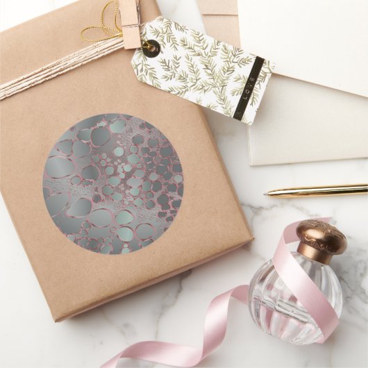 Abstrakte Digitalarbeit 3 Runder Aufkleber (Schenken)