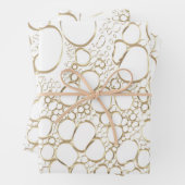 Abstrakte Digitalarbeit 4 Geschenkpapier Set (Beispiel)