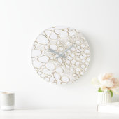 Abstrakte Digitalarbeit 4 Große Wanduhr (Zuhause)