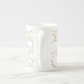 Abstrakte Digitalarbeit 4 Porzellantasse (Rückseite)