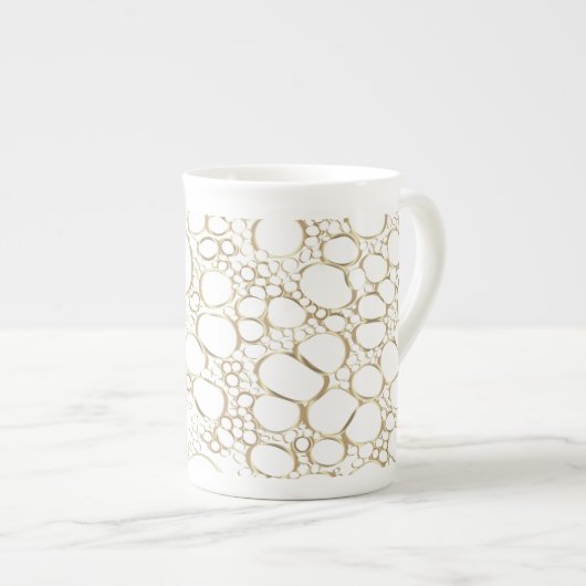 Abstrakte Digitalarbeit 4 Porzellantasse (Vorderseite Rechts)